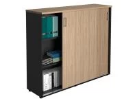 Офисный шкаф NWT 1214 вяз натуральный/антрацит Офисный шкаф NWT 1214 вяз натуральный/антрацит