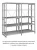 Стеллаж для одежды ТСУ 2/4 (2500х1060х500) П
