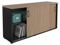 Офисный шкаф NWT 0714 вяз натуральный/антрацит Офисный шкаф NWT 0714 вяз натуральный/антрацит